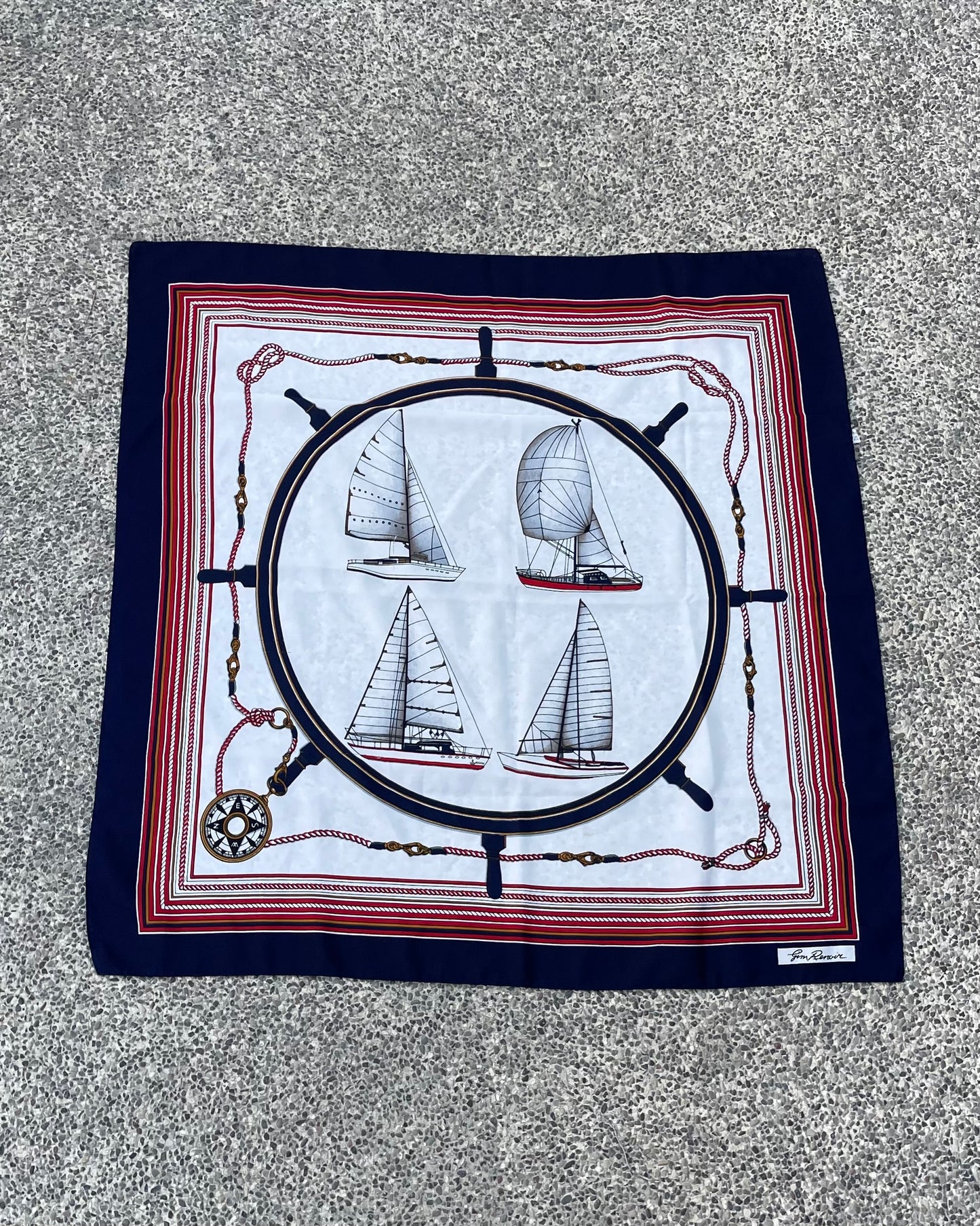 100% silk printed scarf