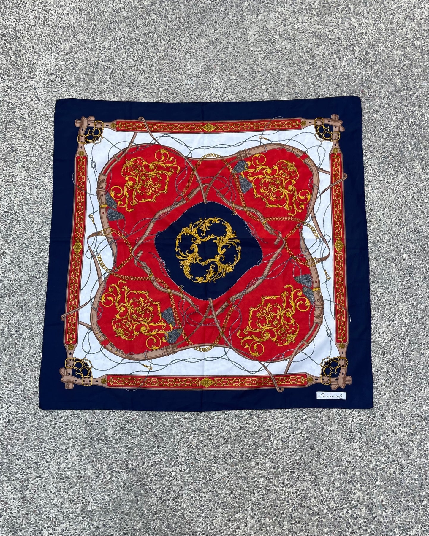 100% silk printed scarf