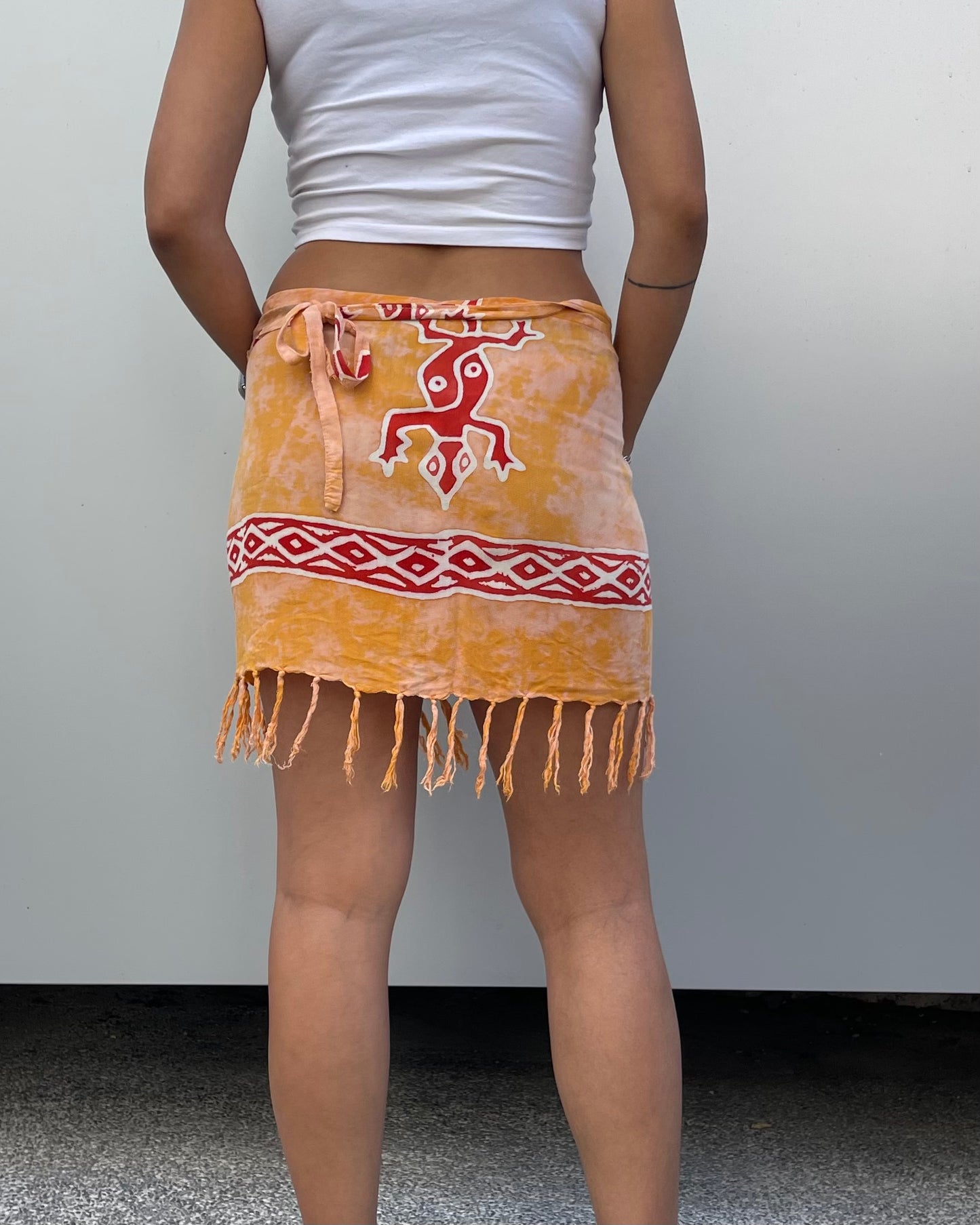 Mini wrap skirt