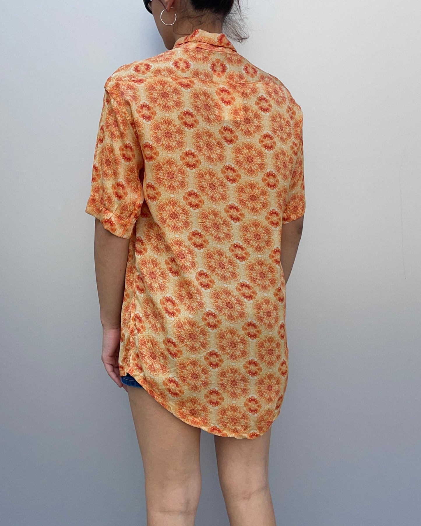 Patterned s/s shirt