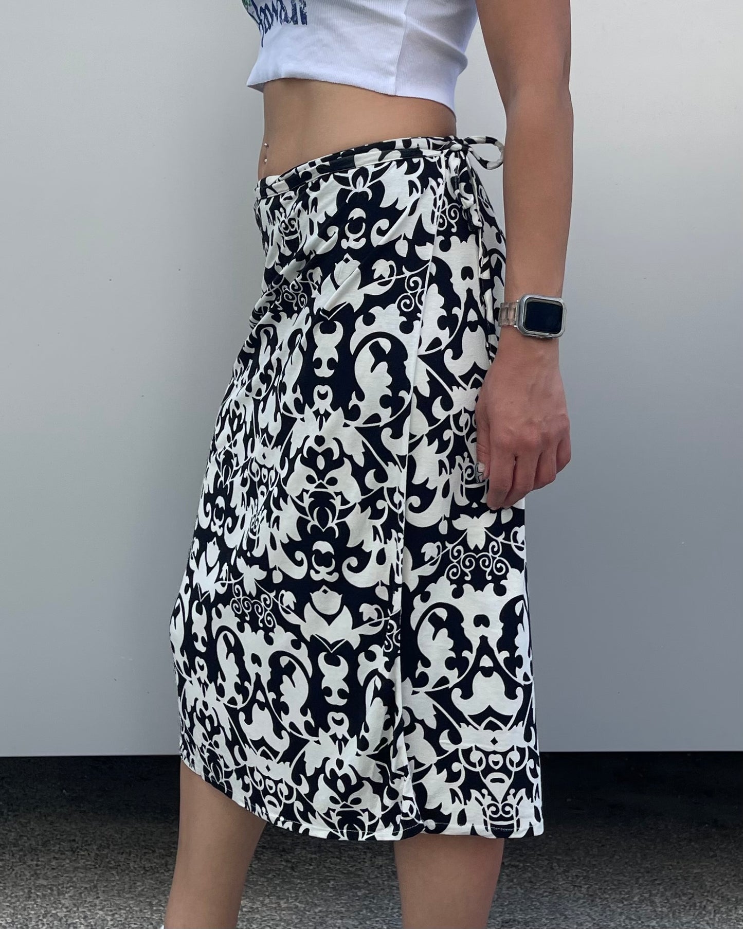 Midi wrap skirt