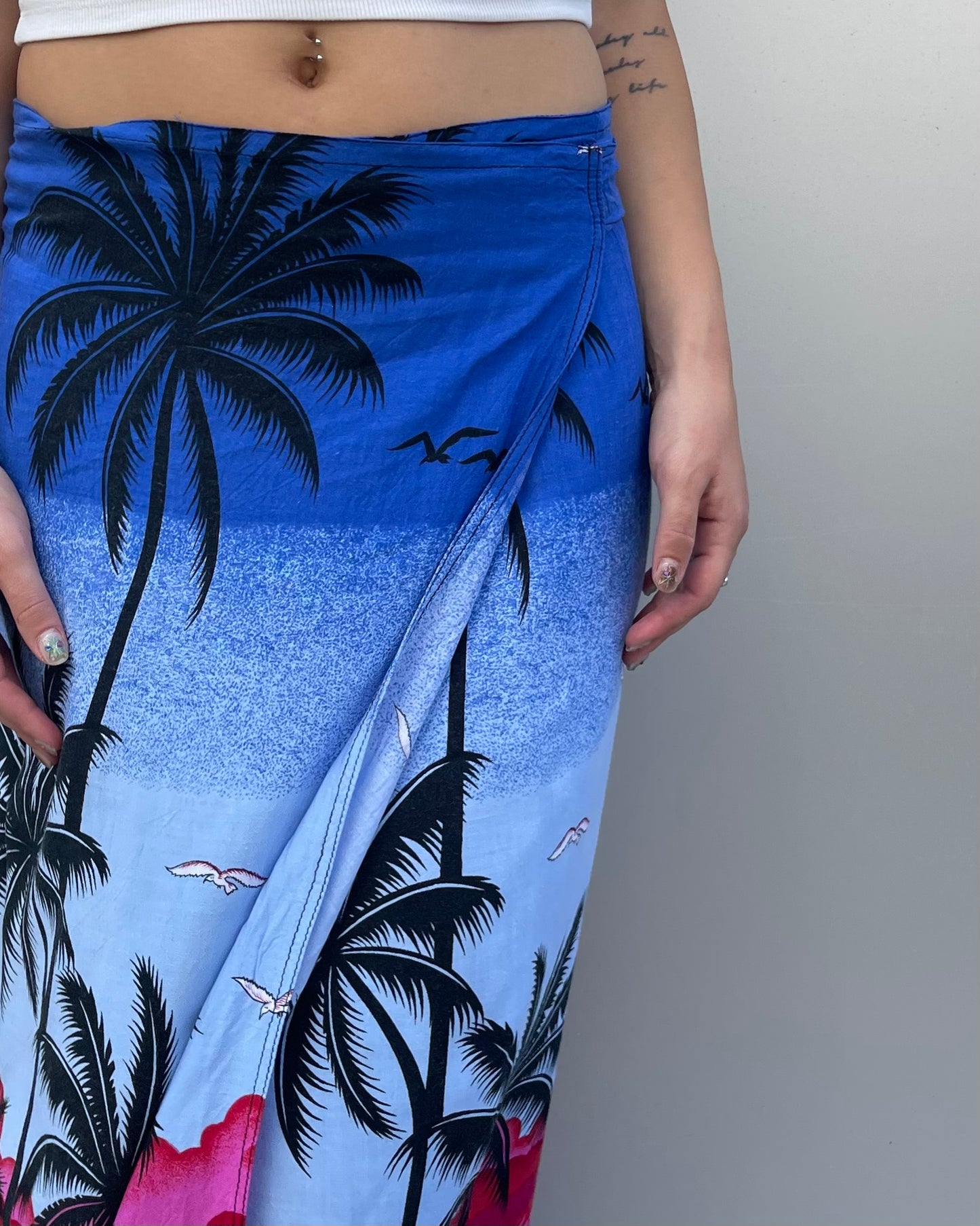 Maxi wrap skirt