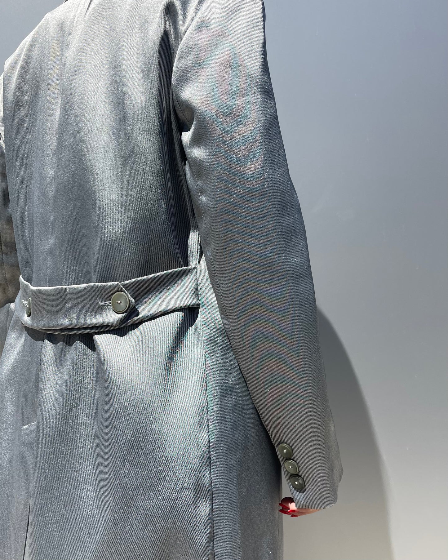 Metallic long blazer