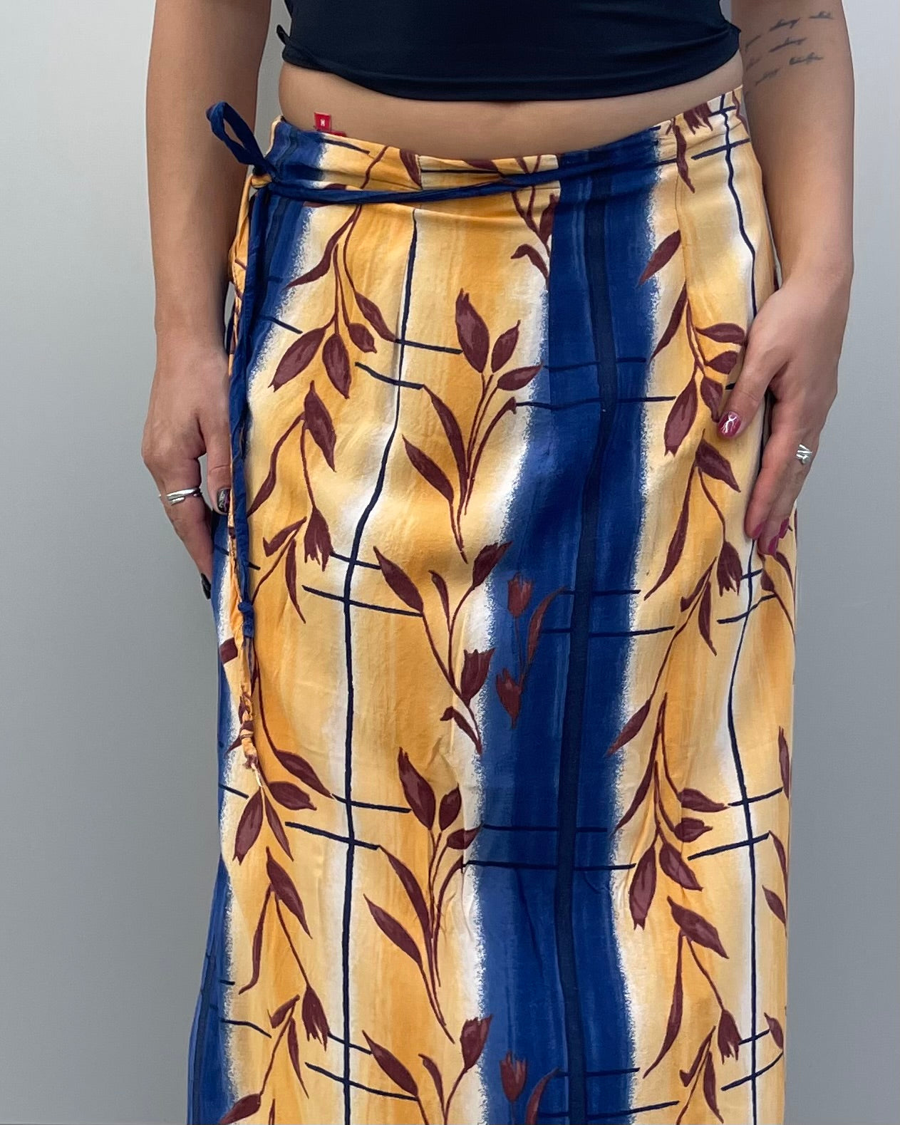 Maxi wrap skirt