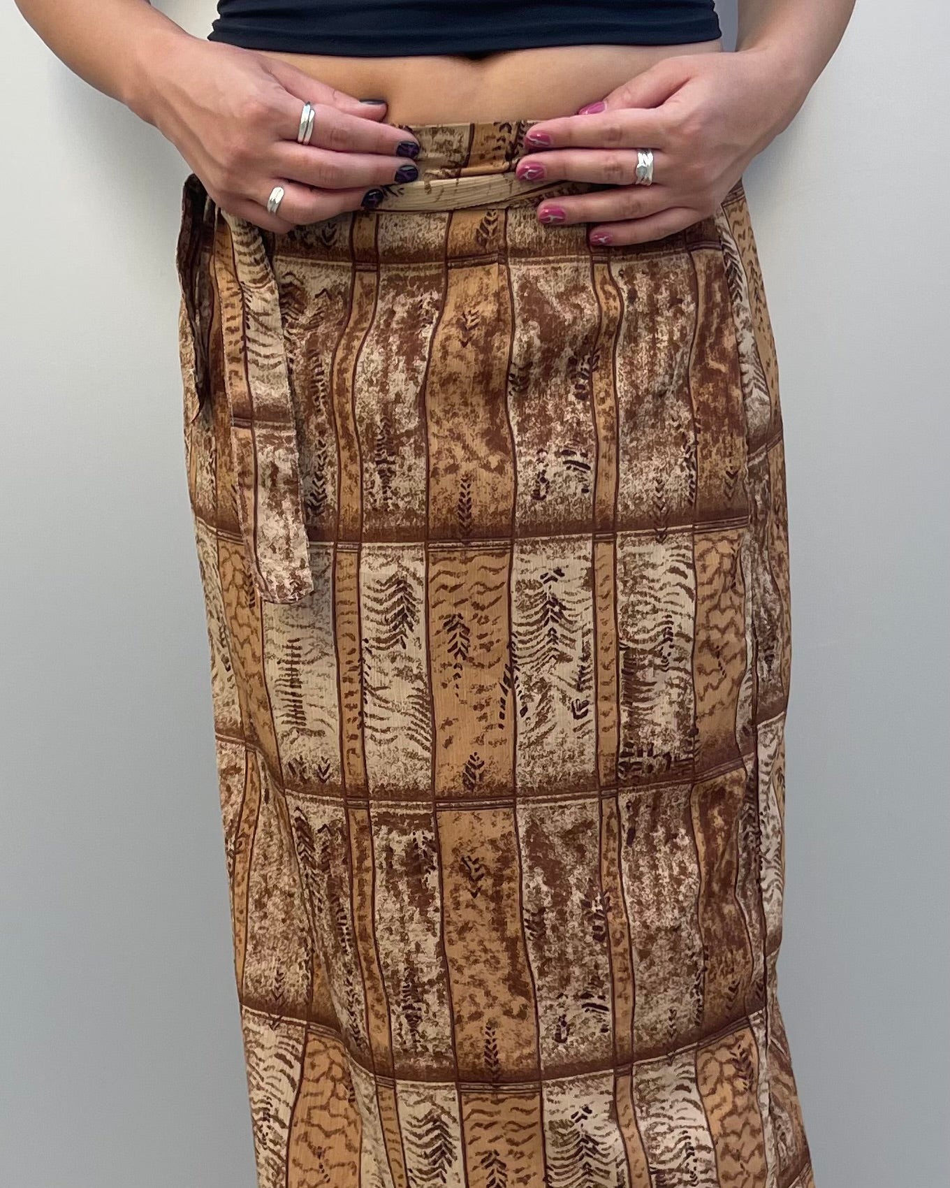 Maxi wrap skirt
