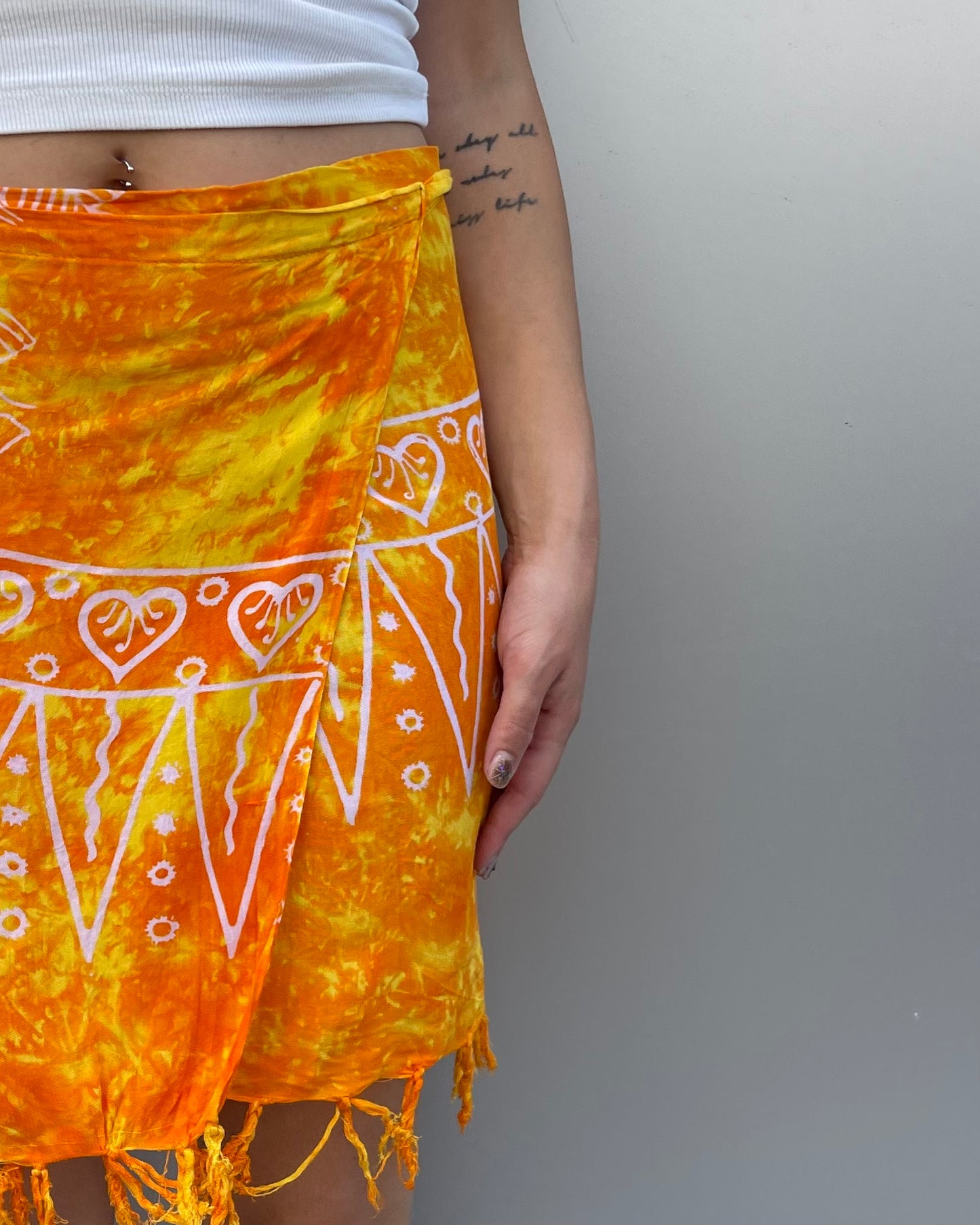 Mini wrap skirt