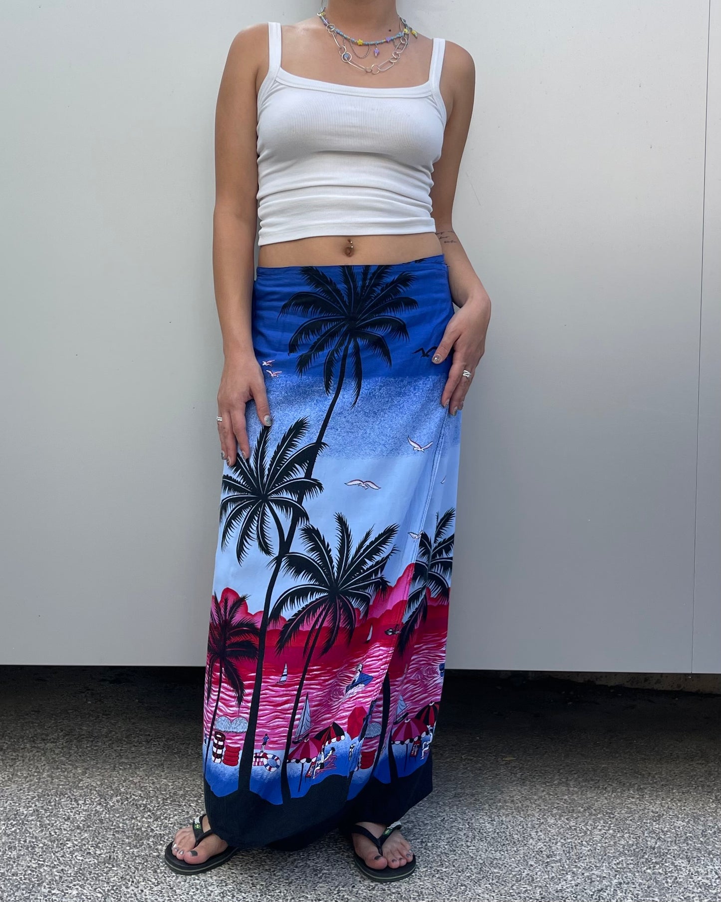 Maxi wrap skirt