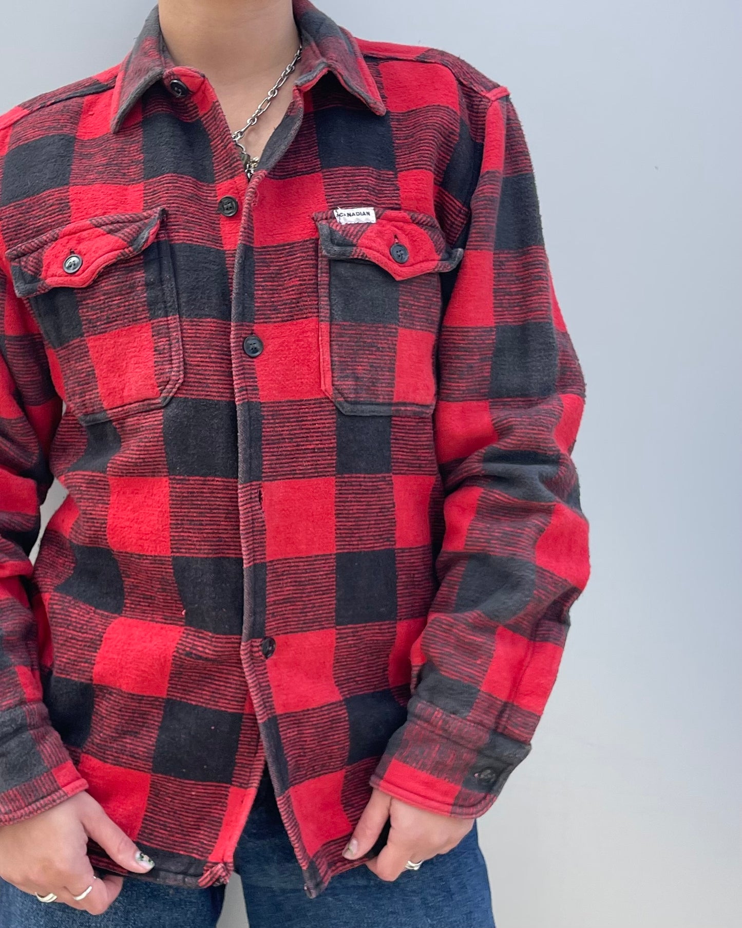 Checked flannel shirt