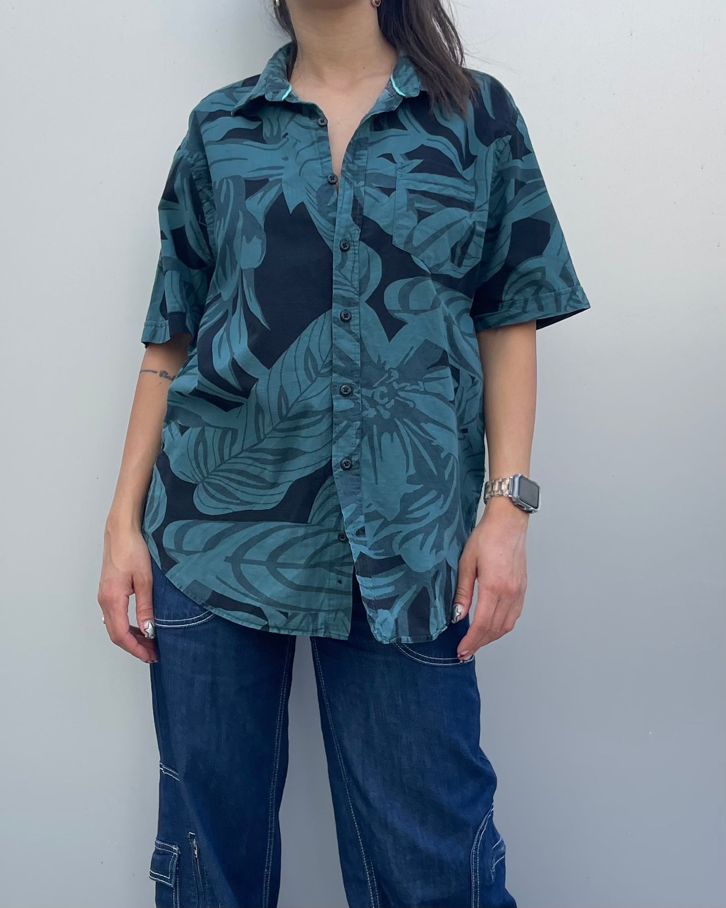Patterned s/s shirt