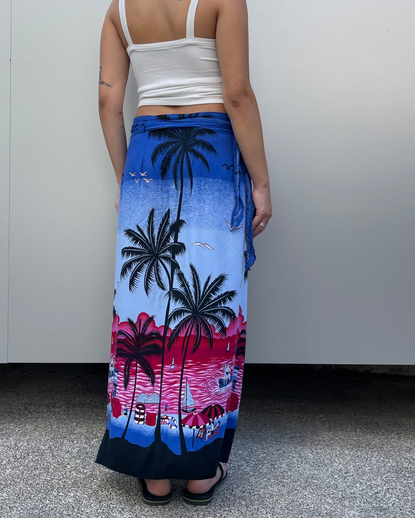 Maxi wrap skirt