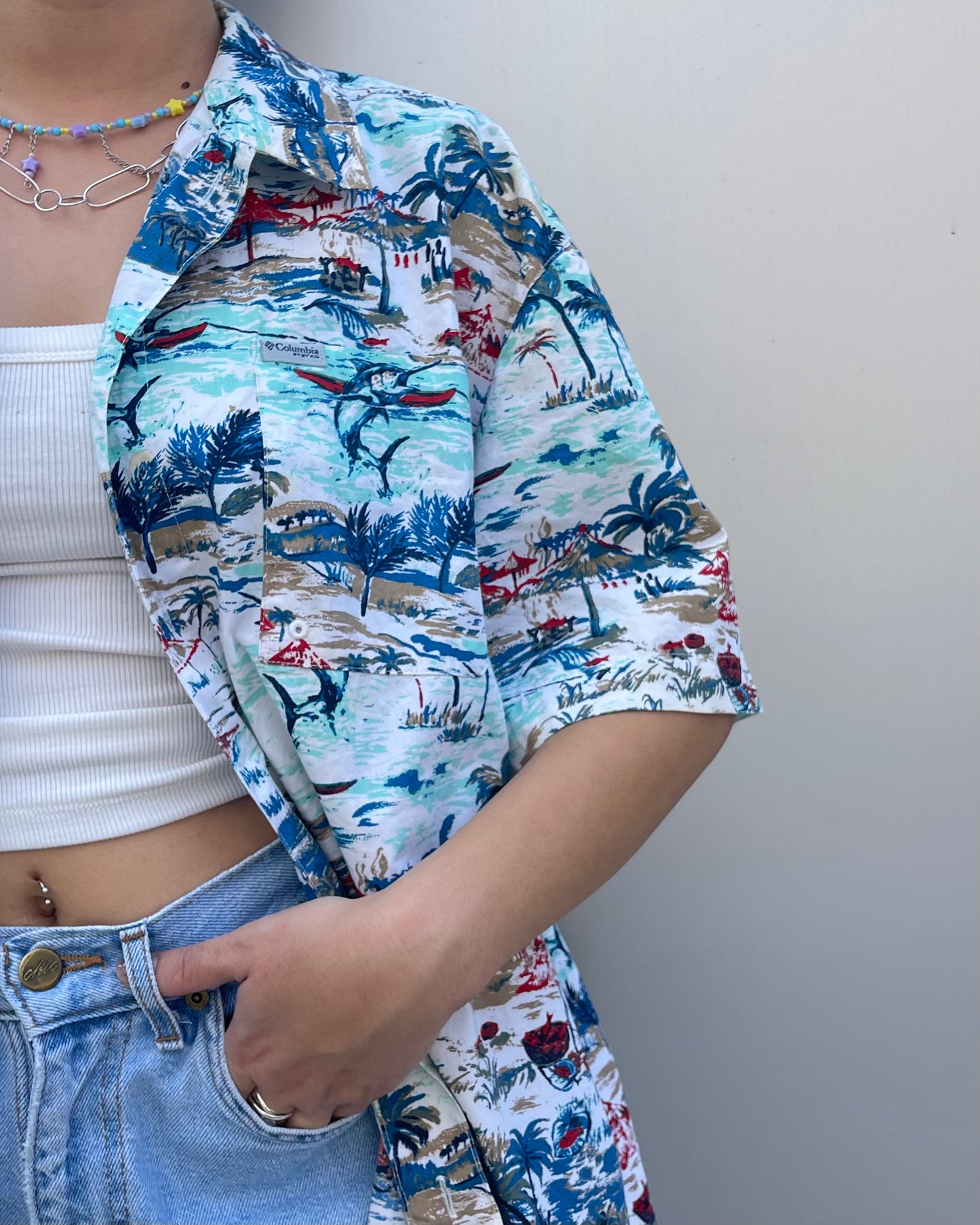 Columbia patterned s/s shirt