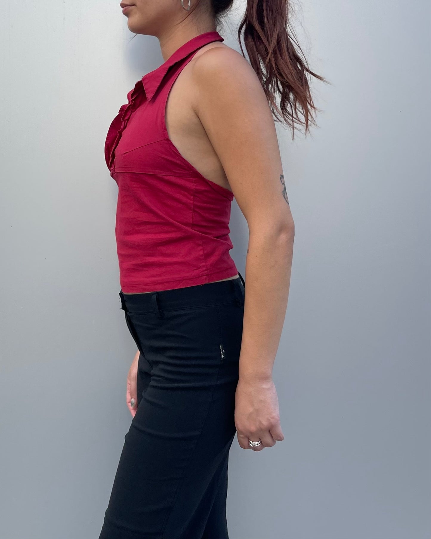 Backless tank top