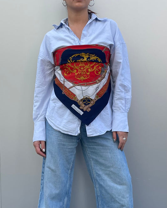 100% silk printed scarf