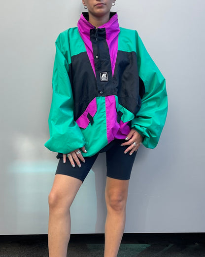 K-way hooded packable windbreaker