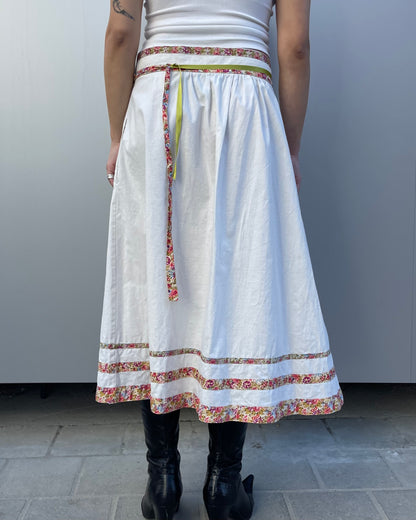 Wrap midi skirt