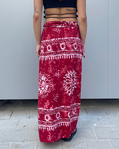 Maxi wrap skirt