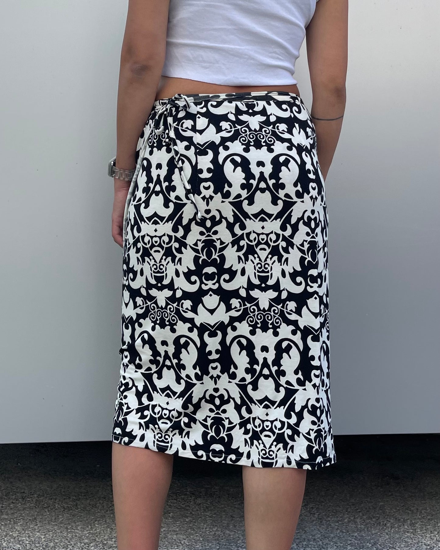 Midi wrap skirt