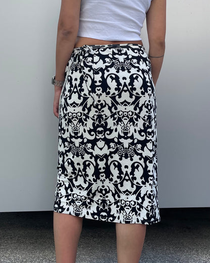 Midi wrap skirt