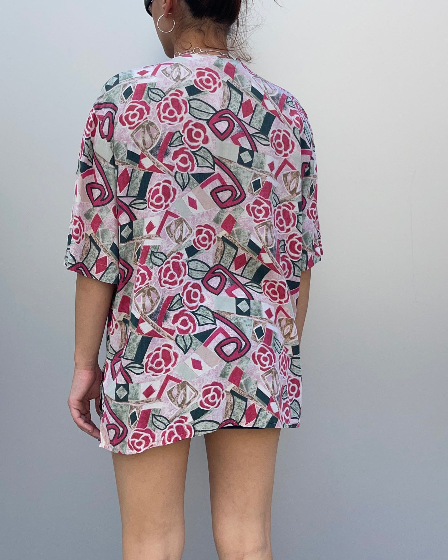 Patterned s/s shirt