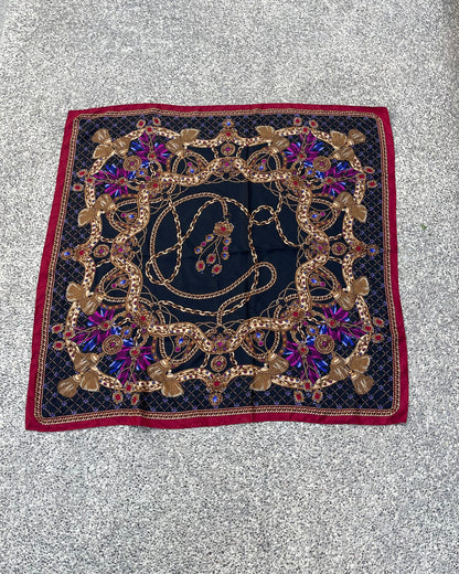 100% silk printed scarf