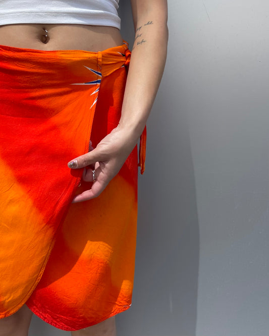 Mini wrap skirt