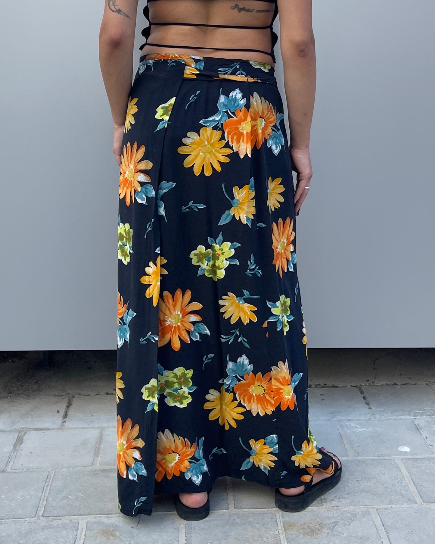 Maxi wrap skirt
