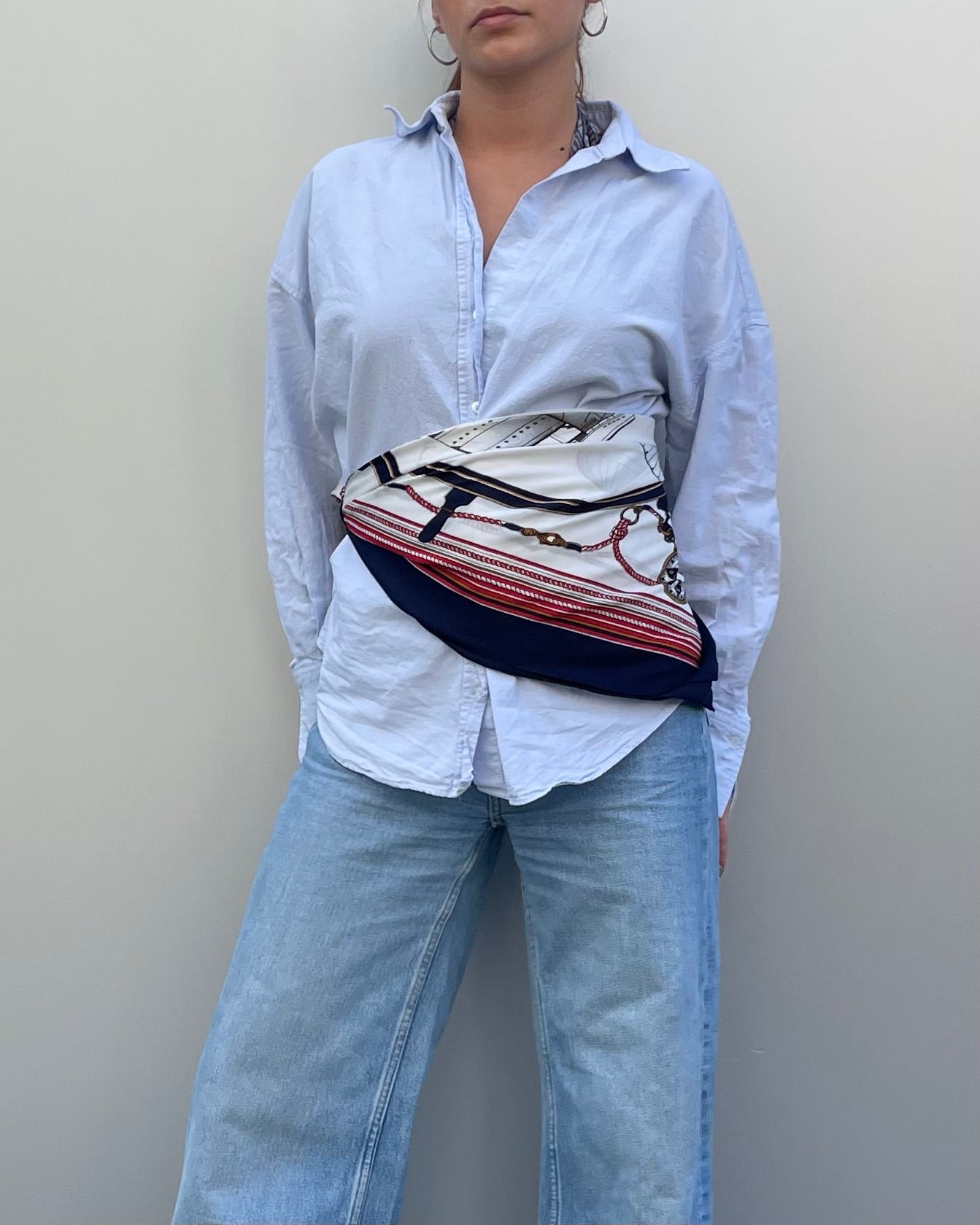 100% silk printed scarf