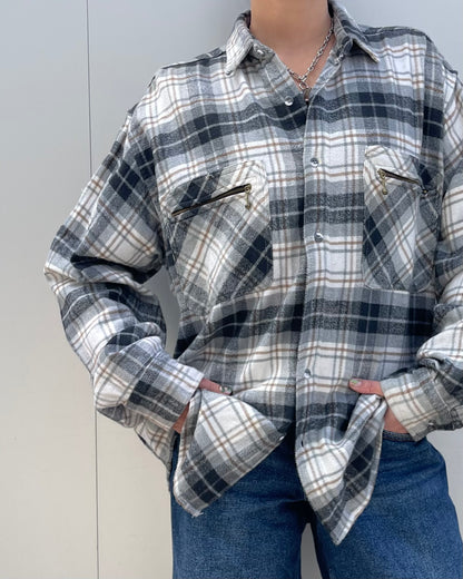 Checked flannel shirt