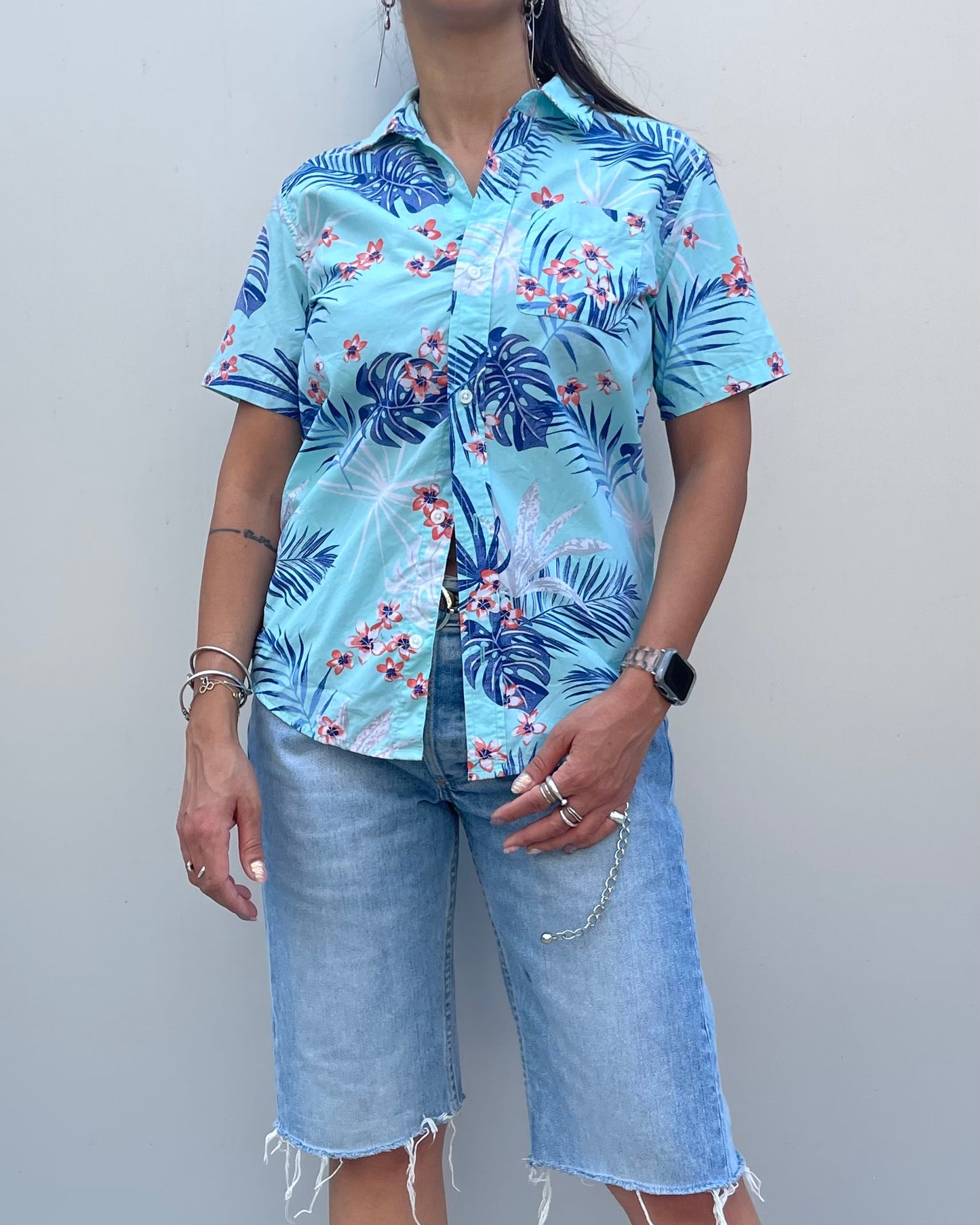 Patterned s/s shirt
