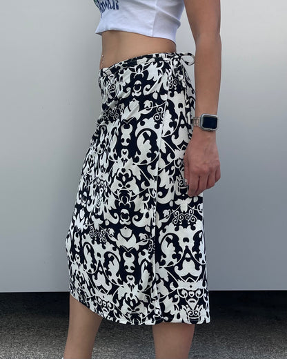 Midi wrap skirt