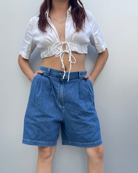 Denim shorts