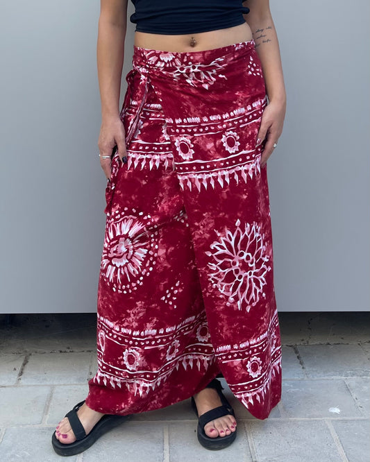 Maxi wrap skirt