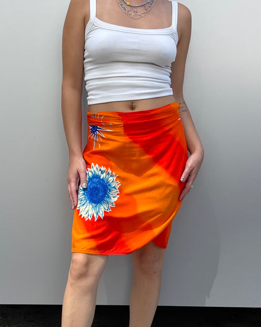 Mini wrap skirt