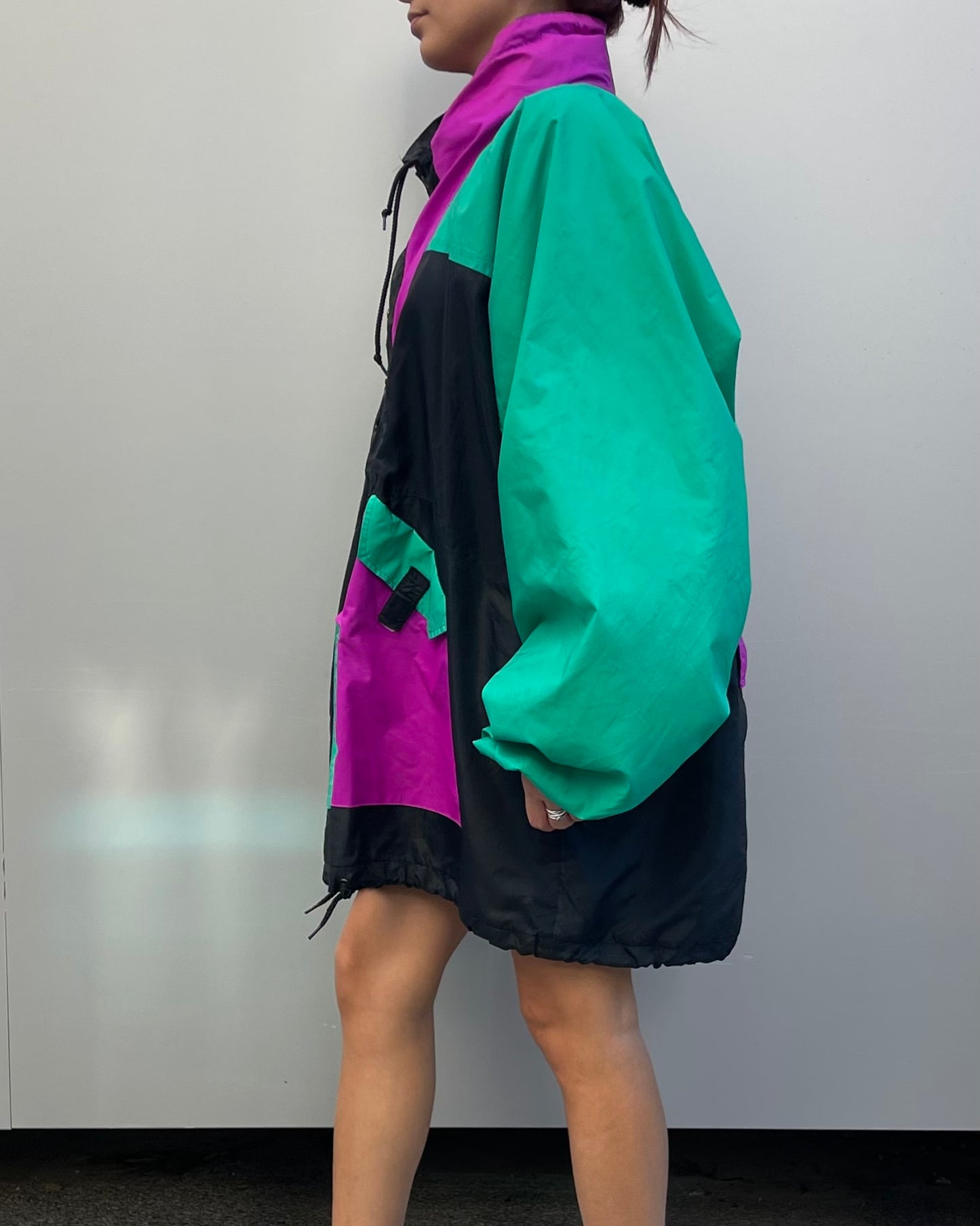 K-way hooded packable windbreaker