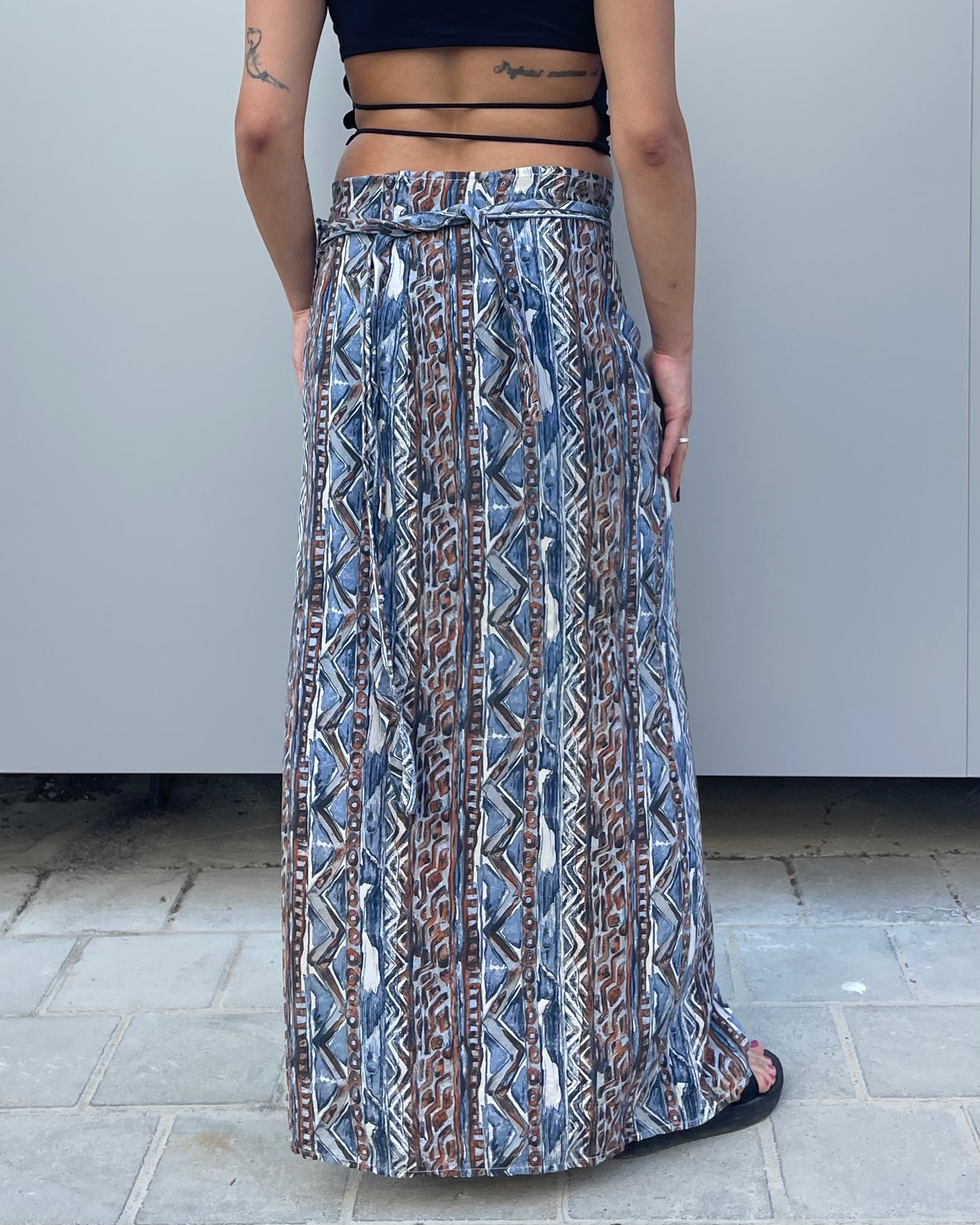 Maxi wrap skirt