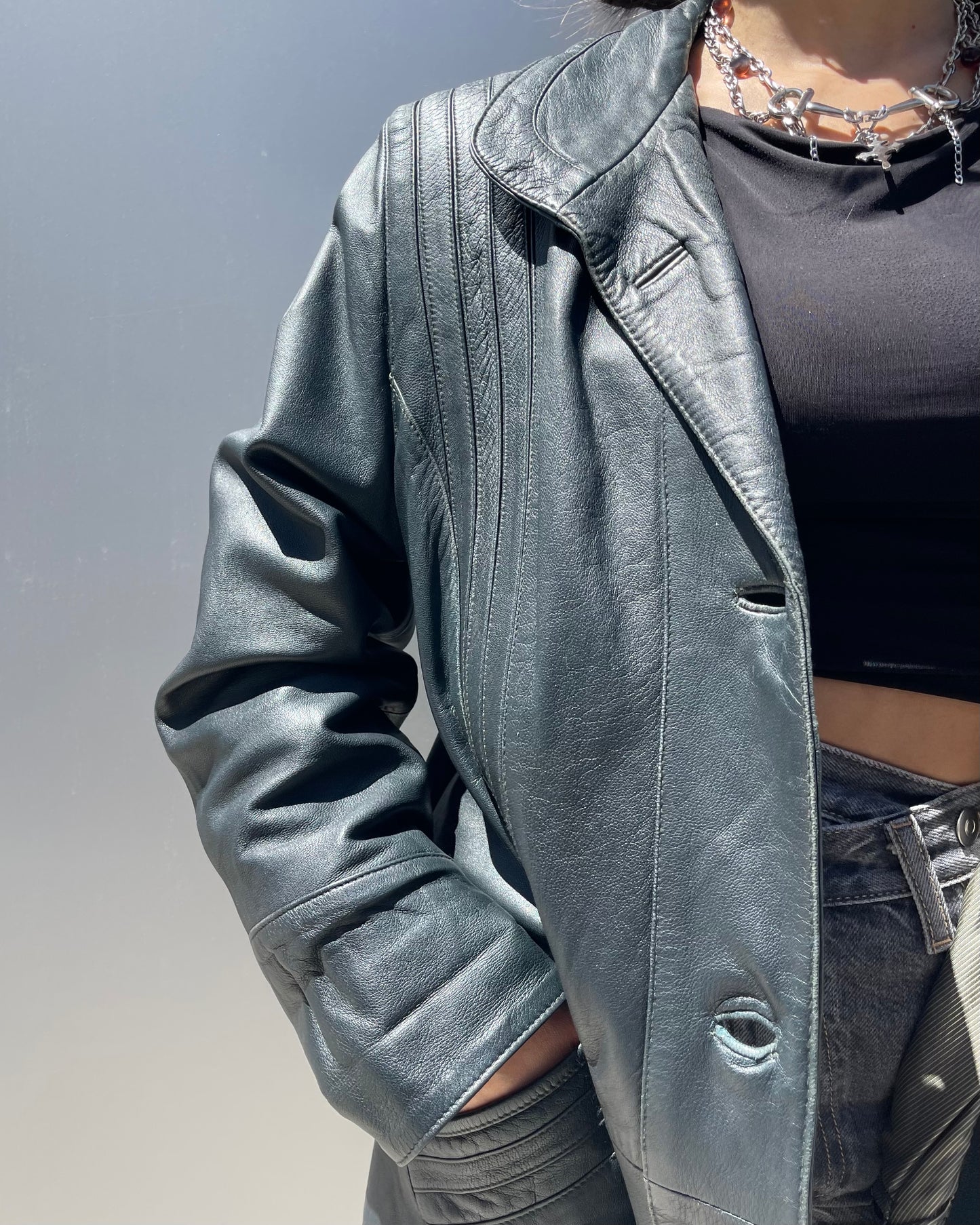Leather jacket