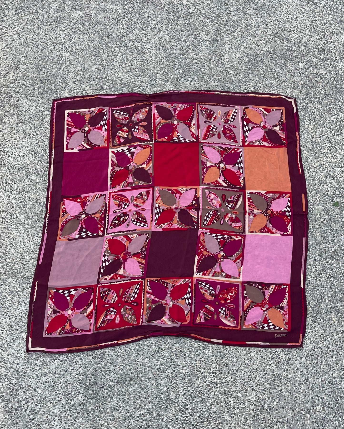 100% silk printed scarf