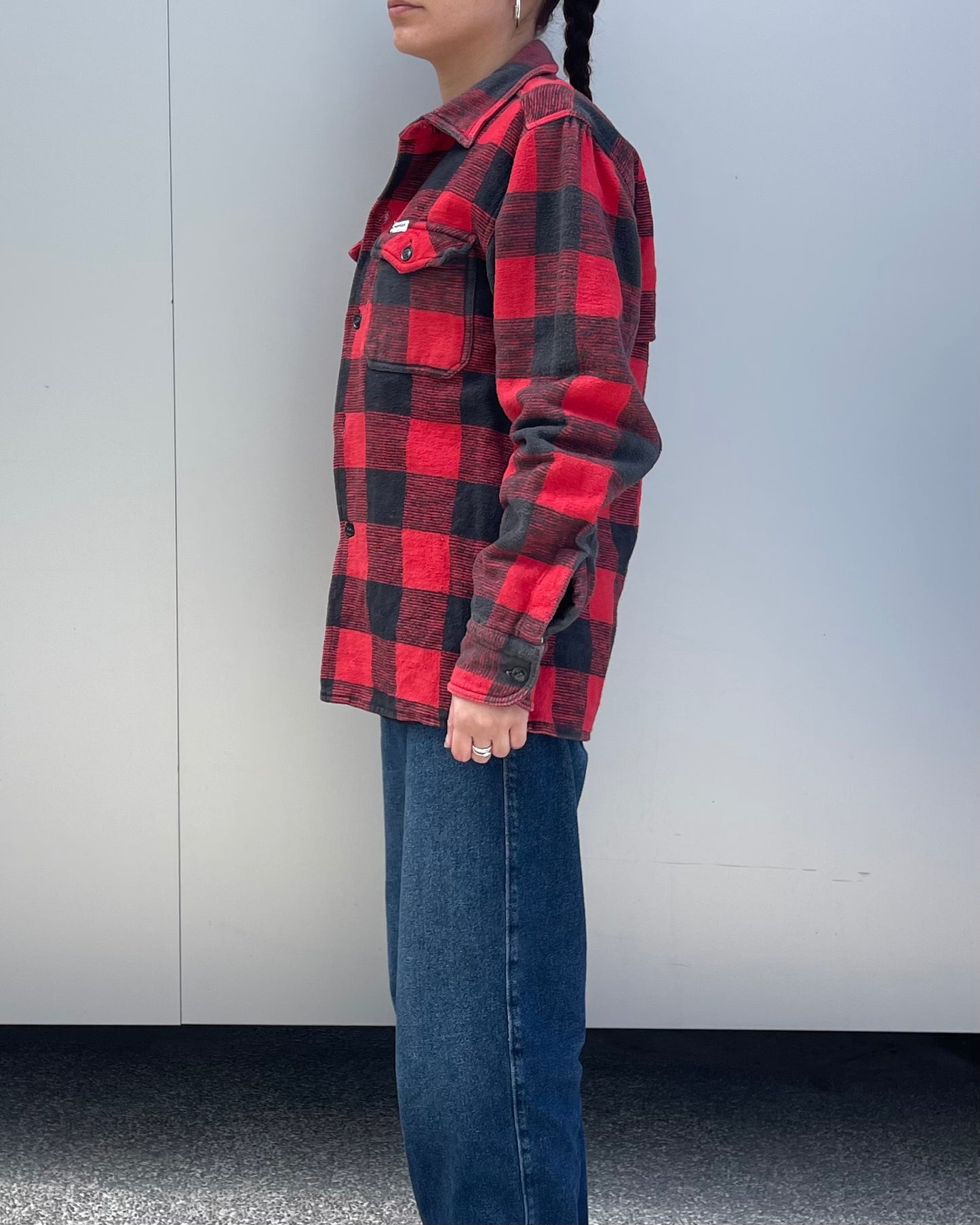 Checked flannel shirt