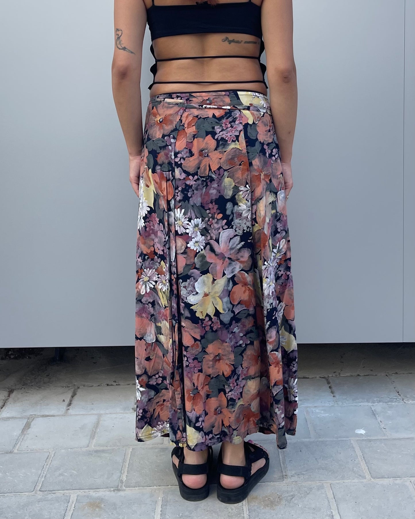 Maxi wrap skirt