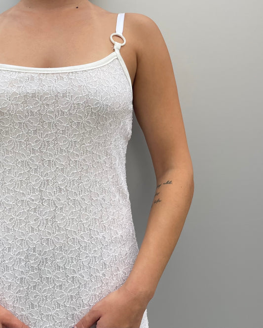 Lace cami mini dress