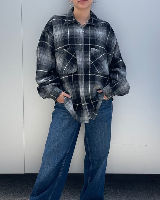 Checked flannel shirt