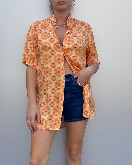 Patterned s/s shirt