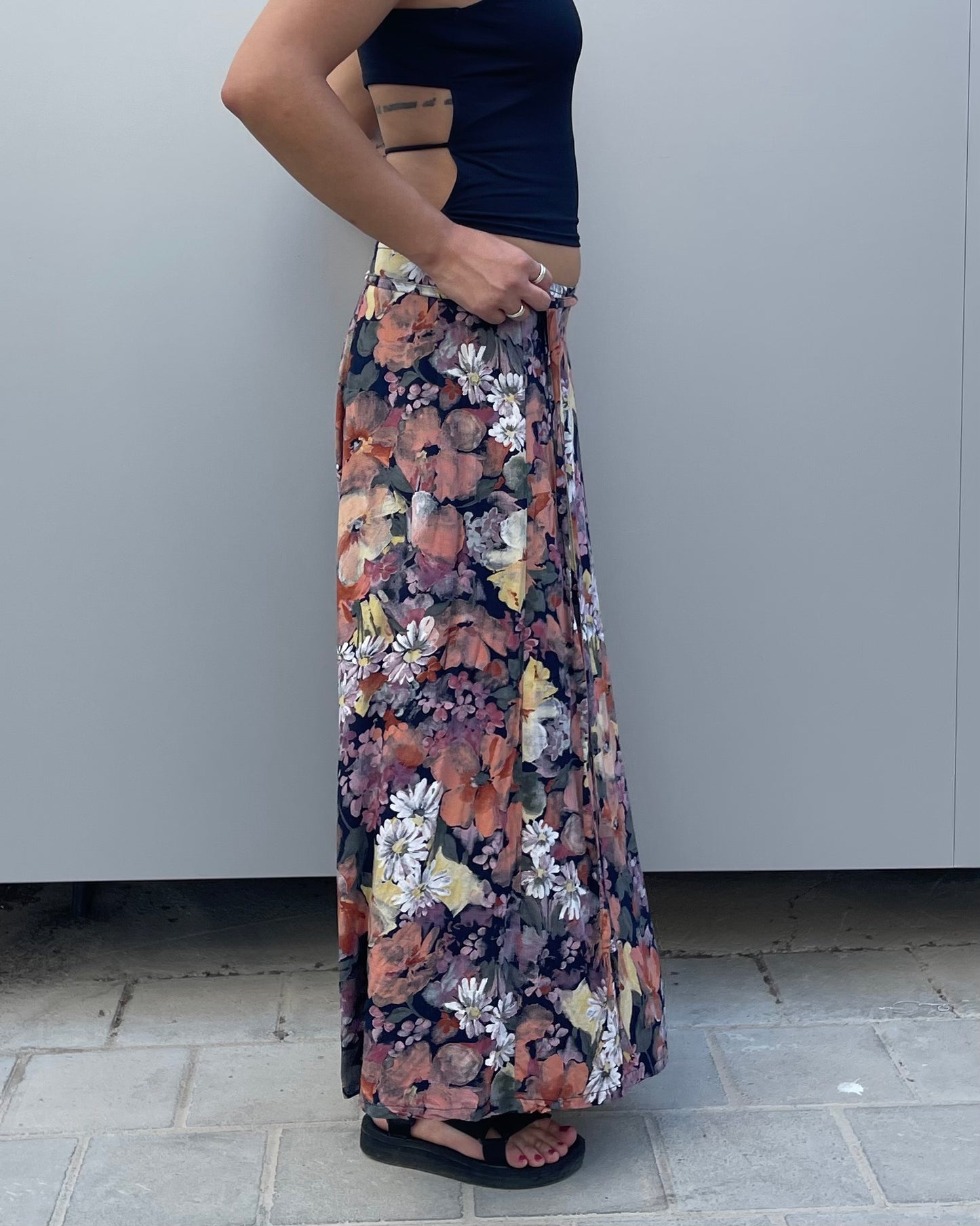 Maxi wrap skirt