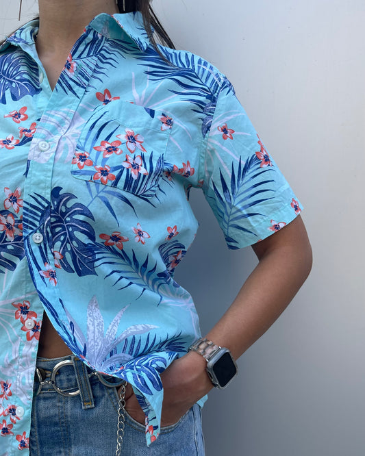 Patterned s/s shirt