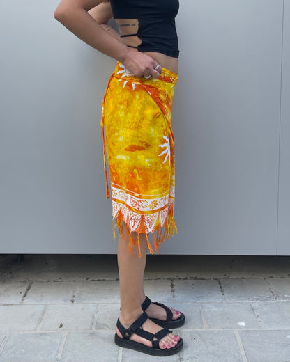 Midi wrap skirt