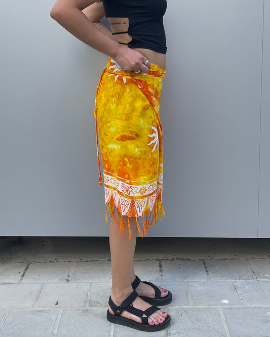 Midi wrap skirt