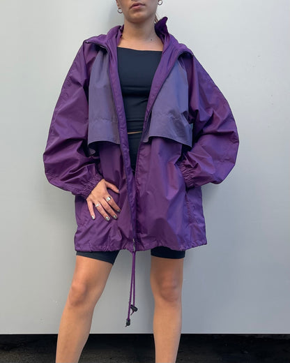 Oversized packable windbreaker
