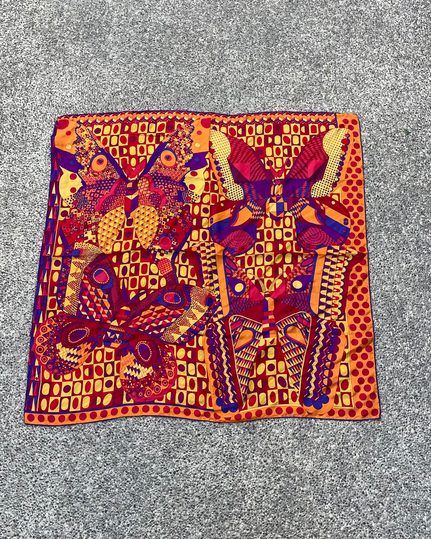 100% silk printed scarf