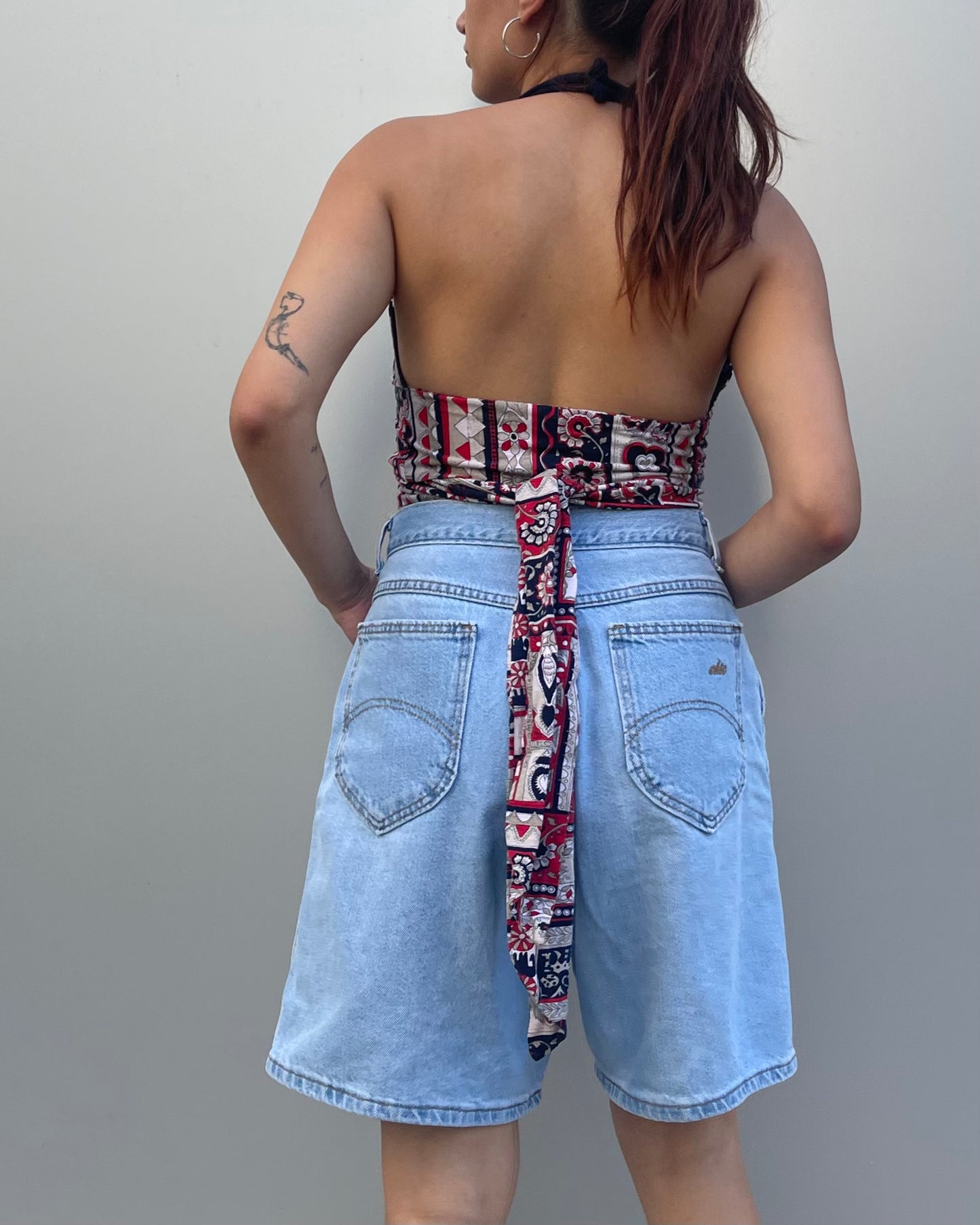 Halter wrap tie top
