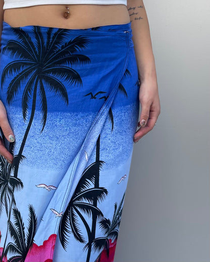Maxi wrap skirt